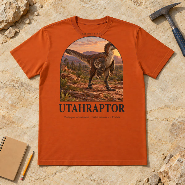 Utahraptor Utah Dawn T-Shirt — Plate 018