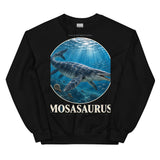 Mosasaurus Chalk Sea Crewneck Sweatshirt — Plate 006