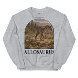 Allosaurus Morrison Plain Crewneck Sweatshirt — Plate 011