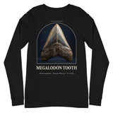 Megalodon Tooth Specimen Long Sleeve Tee — Plate 173