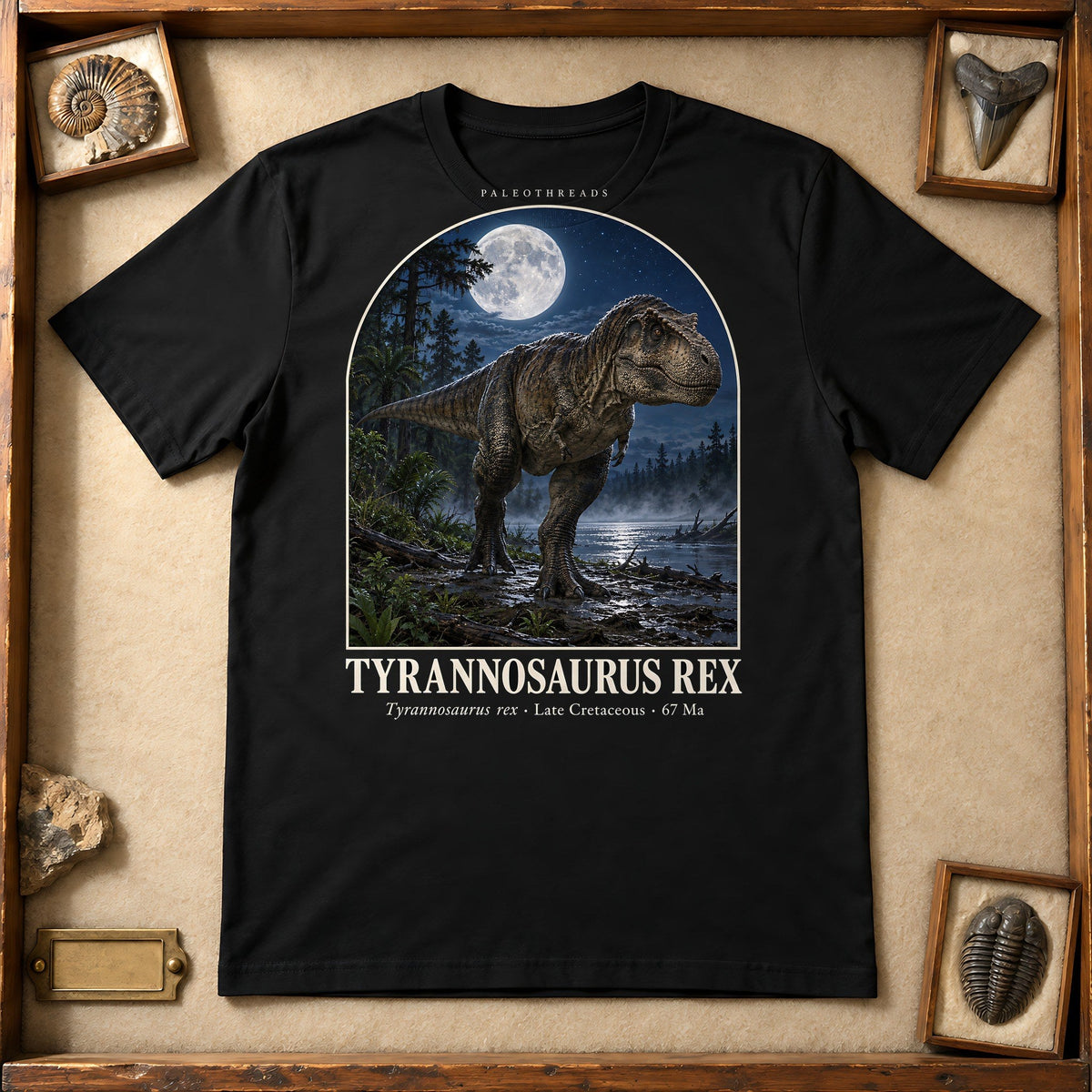 Scientifically accurate Tyrannosaurus rex paleo-art t-shirt by PaleoThreads