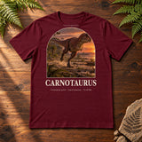 Carnotaurus Sunset Plain T-Shirt — Plate 014