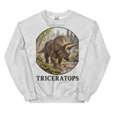 Triceratops Morning Mist Crewneck Sweatshirt — Plate 003