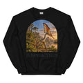 Tupandactylus crewneck sweatshirt in Black — Deep Time Atlas Plate 100, PaleoThreads
