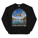 Anhanguera crewneck sweatshirt in Black — Deep Time Atlas Plate 104, PaleoThreads