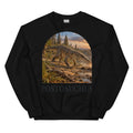 Postosuchus crewneck sweatshirt in Black — Deep Time Atlas Plate 122, PaleoThreads