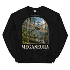 Meganeura crewneck sweatshirt in Black — Deep Time Atlas Plate 142, PaleoThreads