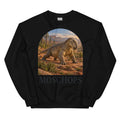 Moschops crewneck sweatshirt in Black — Deep Time Atlas Plate 149, PaleoThreads