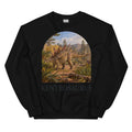Kentrosaurus crewneck sweatshirt in Black — Deep Time Atlas Plate 083, PaleoThreads