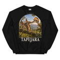 Tapejara crewneck sweatshirt in Black — Deep Time Atlas Plate 103, PaleoThreads