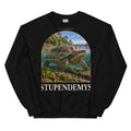 Stupendemys crewneck sweatshirt in Black — Deep Time Atlas Plate 132, PaleoThreads