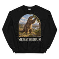 Megatherium crewneck sweatshirt in Black — Deep Time Atlas Plate 158, PaleoThreads