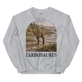 Tarbosaurus Nemegt River Crewneck Sweatshirt — Plate 024