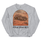 Pinacosaurus crewneck sweatshirt in Sport Grey — Deep Time Atlas Plate 094, PaleoThreads