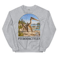 Pterodactylus crewneck sweatshirt in Sport Grey — Deep Time Atlas Plate 102, PaleoThreads