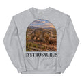 Lystrosaurus crewneck sweatshirt in Sport Grey — Deep Time Atlas Plate 136, PaleoThreads