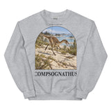 Compsognathus Lagoon Island Crewneck Sweatshirt — Plate 030