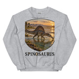 Spinosaurus River Delta Crewneck Sweatshirt — Plate 002