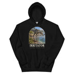 Irritator hoodie in Black — Deep Time Atlas Plate 031, PaleoThreads