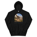 Apatosaurus hoodie in Black — Deep Time Atlas Plate 046, PaleoThreads
