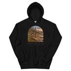 Postosuchus hoodie in Black — Deep Time Atlas Plate 122, PaleoThreads