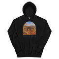 Megalania hoodie in Black — Deep Time Atlas Plate 130, PaleoThreads