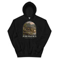 Purussaurus hoodie in Black — Deep Time Atlas Plate 129, PaleoThreads