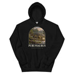 Purussaurus hoodie in Black — Deep Time Atlas Plate 129, PaleoThreads