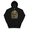 Titanoboa hoodie in Black — Deep Time Atlas Plate 128, PaleoThreads