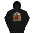 Dimetrodon hoodie in Black — Deep Time Atlas Plate 133, PaleoThreads