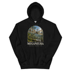 Meganeura hoodie in Black — Deep Time Atlas Plate 142, PaleoThreads