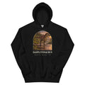 Daspletosaurus hoodie in Black — Deep Time Atlas Plate 023, PaleoThreads