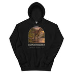 Daspletosaurus hoodie in Black — Deep Time Atlas Plate 023, PaleoThreads