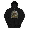 Torosaurus hoodie in Black — Deep Time Atlas Plate 067, PaleoThreads