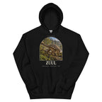 Zuul hoodie in Black — Deep Time Atlas Plate 091, PaleoThreads