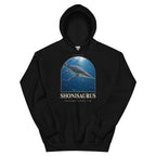 Shonisaurus hoodie in Black — Deep Time Atlas Plate 111, PaleoThreads