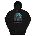 Stethacanthus hoodie in Black — Deep Time Atlas Plate 155, PaleoThreads