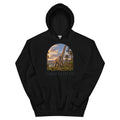 Giraffatitan hoodie in Black — Deep Time Atlas Plate 051, PaleoThreads