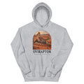 Oviraptor hoodie in Sport Grey — Deep Time Atlas Plate 028, PaleoThreads