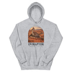 Oviraptor hoodie in Sport Grey — Deep Time Atlas Plate 028, PaleoThreads