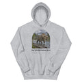 Pachyrhinosaurus hoodie in Sport Grey — Deep Time Atlas Plate 061, PaleoThreads