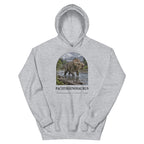 Pachyrhinosaurus hoodie in Sport Grey — Deep Time Atlas Plate 061, PaleoThreads