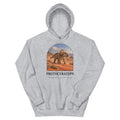 Protoceratops hoodie in Sport Grey — Deep Time Atlas Plate 060, PaleoThreads