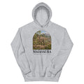 Maiasaura hoodie in Sport Grey — Deep Time Atlas Plate 074, PaleoThreads