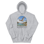Rhamphorhynchus hoodie in Sport Grey — Deep Time Atlas Plate 098, PaleoThreads