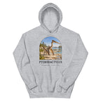 Pterodactylus hoodie in Sport Grey — Deep Time Atlas Plate 102, PaleoThreads