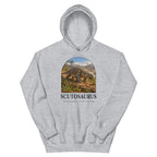 Scutosaurus hoodie in Sport Grey — Deep Time Atlas Plate 148, PaleoThreads
