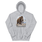 Woolly mammoth hoodie in Sport Grey — Deep Time Atlas Plate 007, PaleoThreads