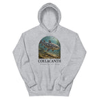Coelacanth hoodie in Sport Grey — Deep Time Atlas Plate 156, PaleoThreads
