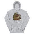 Andrewsarchus hoodie in Sport Grey — Deep Time Atlas Plate 164, PaleoThreads
